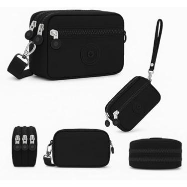 Imagem de Bolsa transversal Shoulder Bag Bolsinha Transversal Alça De Ombro Tiracolo alça de ombro (modelo 3- preto)