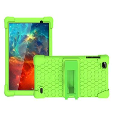 Imagem de Capa para tablet Scepter 8/capa para tablet QLink Sceptre 8, capa infantil Transwon para tablet Scepter 8, capa para tablet Q Link Scepter 8 - verde