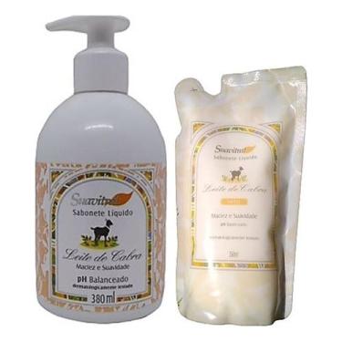 Imagem de Sabonete Liquido Leite De Cabra Suavitrat 380 Ml + Refil 350 - HIPER