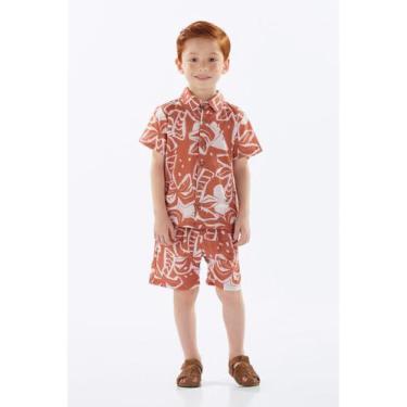 Imagem de Conjunto em Algodão Infantil Up Baby, Marrom, 8