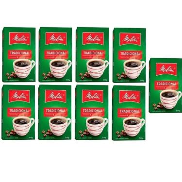 Imagem de Kit 9 Cafe Melitta Tradic. 500Gr Vacuo