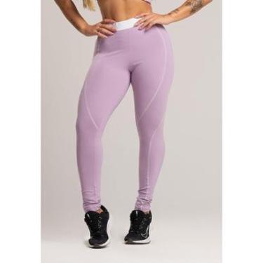 Imagem de Calça Legging com Elástico Cintura Alta Feminina Poliamida Mvb Modas-Feminino