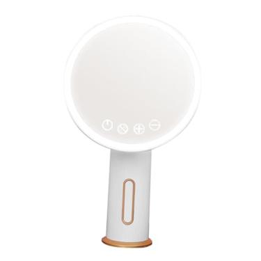 Imagem de TLTDSMY 1 peça espelho de maquiagem espelho de aumento portátil espelho portátil sensor de toque espelho de luz de preenchimento espelho espelho espelho com luz led cosméticos branco abs estudante