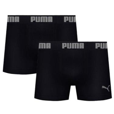 Imagem de 2 Cuecas Boxer Box Sem Costura Masculina Adulta Microfibra - Selene, P