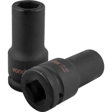 Imagem de Soquete Sextavado Longo Impacto 21mm Encaixe 3/4 Vonder