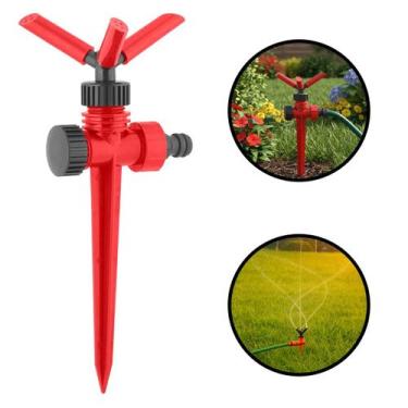 Imagem de Irrigador Aspersor Giratório 360 Tipo Espiga com 3 Jatos para Jardim G