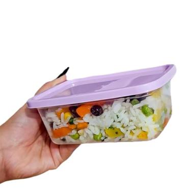 Imagem de Kit Pote 500ml C/ 30 Unidades BPA Free Marmitas Fitness Organizador de Alimentos Freezer Micro-ondas (Lavanda)