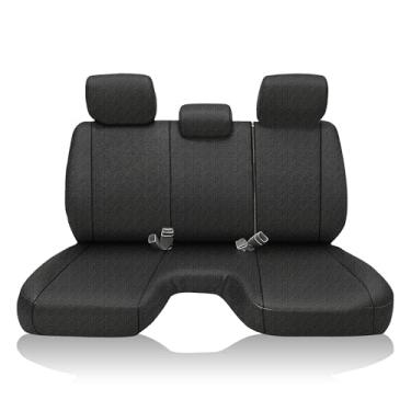 Imagem de EDIETH Capa de banco personalizada compatível com Toyota Tacoma 2005 200 62007 2008 2009 2010 2011 2012 2013 2014 - preta