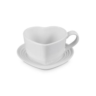Imagem de CANECA LE CREUSET DE CORAÇÃO COM PIRES 220ML BRANCO 80311220100013