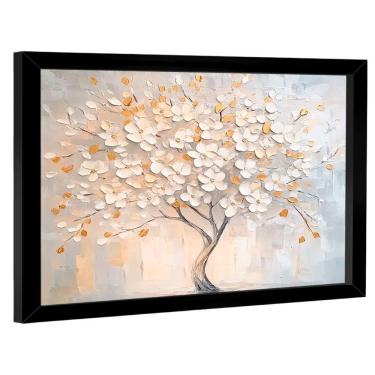 Imagem de Quadro Decorativo árvore De Flores Brancas