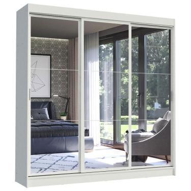 Imagem de Guarda Roupa Casal 3 Portas com Espelho Istambul Madesa
