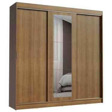 Imagem de Guarda Roupa Casal Kansas 3 Portas com Espelhos Madesa