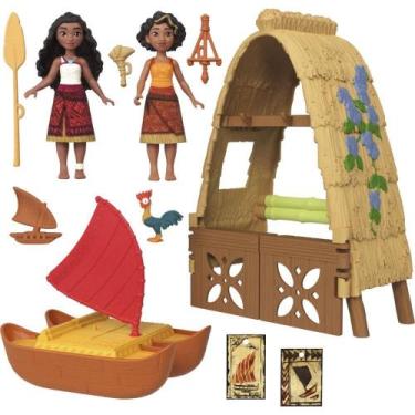 Imagem de Boneca Disney Moana Mini Playset Moana e AMI - Mattel