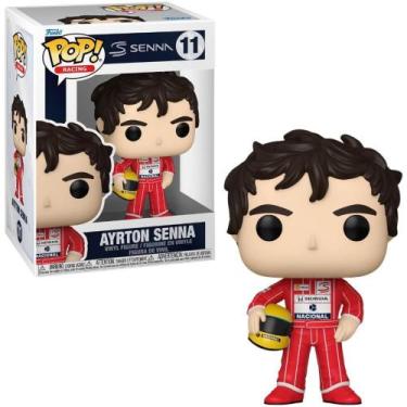 Imagem de Boneco Funko POP AYRTON Senna Racing Mclaren Uniforme Vermelho 10CM - 