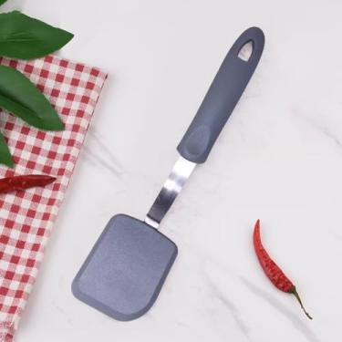 Imagem de Espátula de silicone flexível de 24 cm para virar ovos, hambúrgueres, crepes, preto