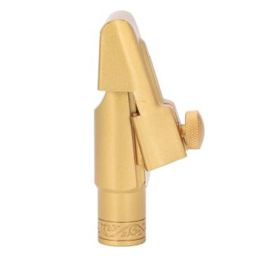 Imagem de Yinhing B Plana Soprano Saxofone Bocal Soprano Sax Metal Bocal Latão 7 Abertura de Boca Com Caso para Iniciantes e Profissionais