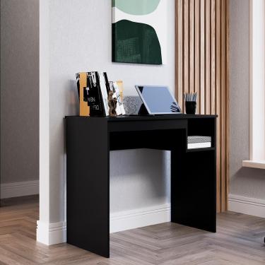 Imagem de Mesa Escrivaninha Genialflex Linha Noronha Mdp 15mm Preta Preto