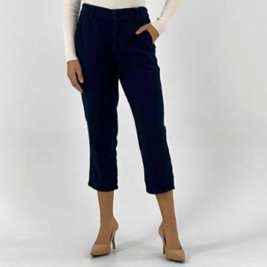 Imagem de Calça Cris Jeans Sarja Cropped Feminina-Feminino