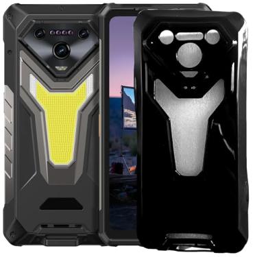 Imagem de TNKISRY Capa para celular Ulefone Armor 34/Ulefone Armor 34 Pro [7 polegadas], posição precisa do orifício, capa macia de TPU transparente
