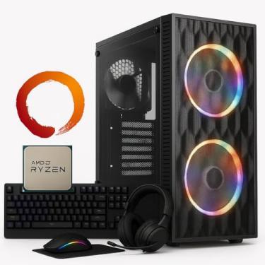 Imagem de Computador Gamer Completo AMD Ryzen 5600G - 16GB de RAM - SSD 500GB Nvme - Wifi