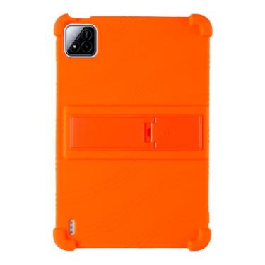 Imagem de QYiiD Capa para Xiaomi Pad 8/8 Pro 11,2 polegadas, leve, de silicone para crianças, capa protetora dobrável com suporte para tablet Xiaomi Pad8 de 11,2 polegadas, laranja