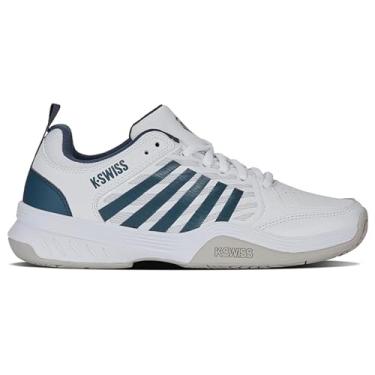 Imagem de K-Swiss Tênis masculino Court Express 2, Branco/Stargazer/azul vapor, 46