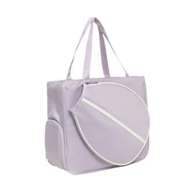 Imagem de Aymzbd Bolsa Grande para Badminton, Bolsa Profissional para Tênis, Bolsa de Ombro para Tênis para Homens E Mulheres, Esportiva, Violeta