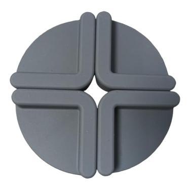 Imagem de IEUDNS Conjunto de 4 Pés Protetores para Tábua de Corte, Utensílio de Cozinha Profissional para Presente, Tapete de Cozinha, Cinza