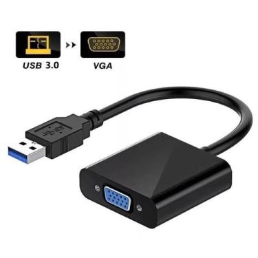 Imagem de Cabo Adaptador Conversor Usb Para Vga Monitor - Usb 3.0 - Keedi