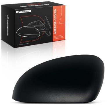 Imagem de A-Premium Tampa do espelho retrovisor do lado do motorista - compatível com Nissan Rogue S 2021 2022 - preto texturizado, sem furo de seta