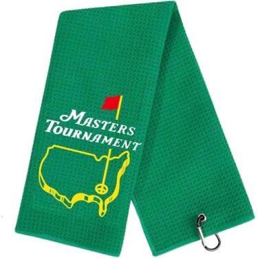 Imagem de Toalha de golfe Marsters Toalha de golfe com clipe de sacos de golfe para homens, mulheres, marido, namorado e namorada, pais, tias, tias, avós, aniversário e Natal ou presentes de festa para fãs de
