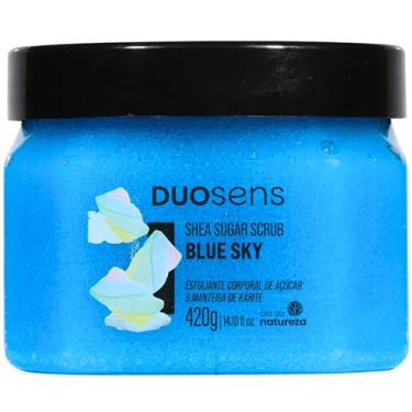 Imagem de Cia. da Natureza, Esfoliante corporal DuoSens, Açúcar e manteiga de karité, Shea Sugar Scrub, Blue Sky, 420 Gramas, Azul