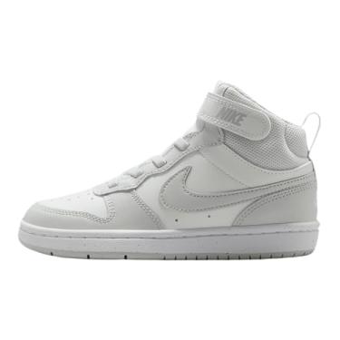 Imagem de Nike Court Borough Mid 2 Tênis infantil (CD7783-127, vela/branco/prata claro), Vela/branco/prata claro, 12 Little Kid
