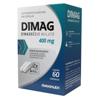 Imagem de Dimag Dimalato de Magnesio 400mg 60 Capsulas Maxinutri-Unissex