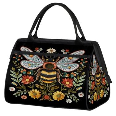 Imagem de Bolsa pequena para o fim de semana para mulheres, homens, praia, palavra, litoral, dobrável, bolsa de viagem, Cor: 23 cm, 15.2*8.3*11.6 inch, Moderno