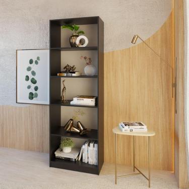 Imagem de Estante Livreiro Multiuso Eliana Com 5 Nichos preto