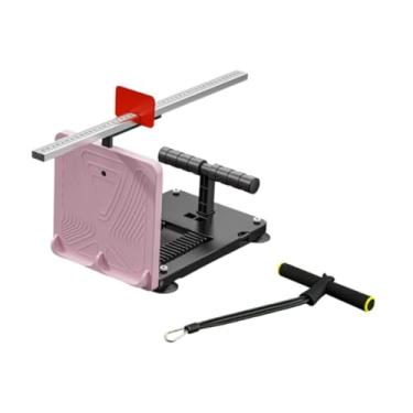 Imagem de Colaxi Aparelho de teste de flexibilidade para adolescentes: instrumento compacto para medir a flexibilidade dos ligamentos durante o exercício de sentar e, Pink W Tension Rope