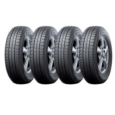 Imagem de Kit 4 Pneus Dunlop 185/55r16 Enasave Ec300+ Preto