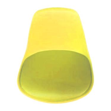 Imagem de Ioensy Substituição do assento fezes Acessório do banco de cozinha, prático e moderno cadeira de cadeira de superfície barrancas, Amarelo