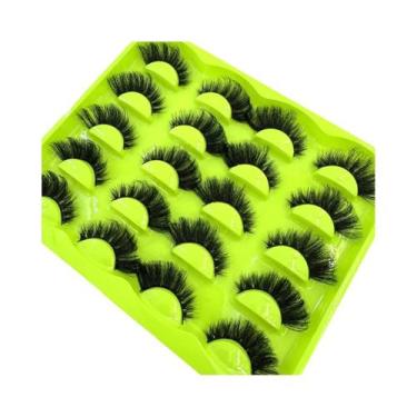 Imagem de Cílios Postiços De 25MM, 10 Pares, Efeito Fluffy E Leve, Volume Espess