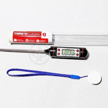 Imagem de Termômetro Culinário Cozinha Digital Mede -50ºc A +300ºc