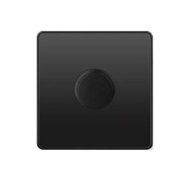 Imagem de Interruptores de parede elétricos de policarbonato preto grande campainha fusível aquecedor de água cortina interruptor de velocidade do ventilador 13A (interruptor de velocidade do ventilador)