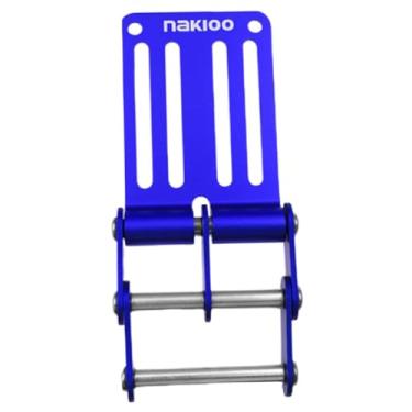 Imagem de RNXRZANK Fivela de Liberação Rápida para Cinto de Ferramentas, Bolsa de Cintura, Pochete de Liga de Alumínio, Conector Rápido, Azul, Tamanho real