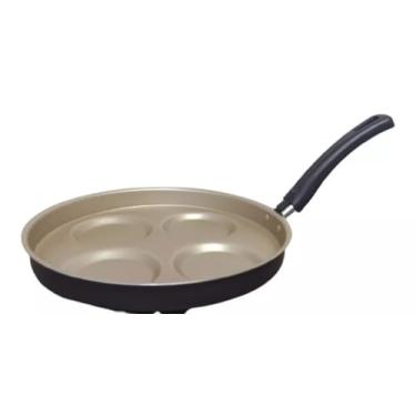 Imagem de Frigideira Multiuso 4 em 1, Antiaderente, para Ovos, Hambúrguer, Omeletes e Panquecas