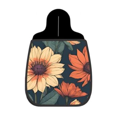 Imagem de Lixeira De Carro Organizador Flor Margarida Tons Escuros