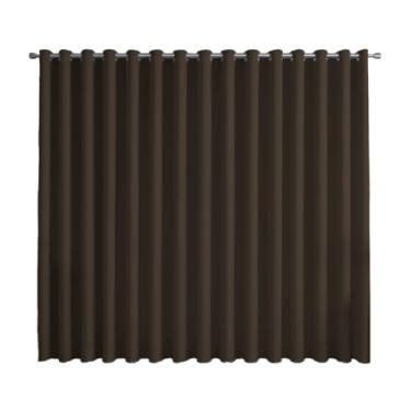 Imagem de Cortina Basic Blackout Tecido Corta Luz 3,00x2,70m para Varão Simples 2m Tabaco