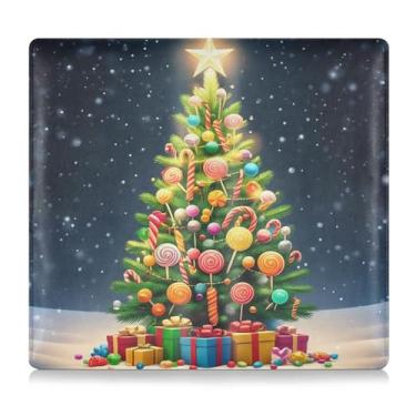 Imagem de Burbuja Suporte de registro e seguro de carro, caixa de luvas de couro para veículo de árvore de Natal, organizador de documentos, carteira e acessórios