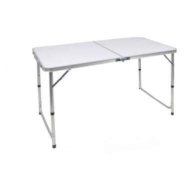 Imagem de Mesa DobráVel PortáTil — Ideal Para Acampamentos E Praia(Bege)