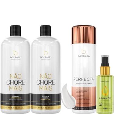 Imagem de Borabella Kit Não Chore + Perfecta 3x1 Litro + Argan 60ml