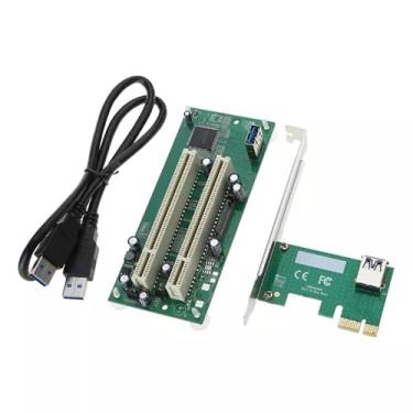 Imagem de Placa de expansão PCI Express para conversor PCI duplo PCI Express x1 para x16 adaptador conversor